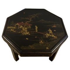 Wonderful quality Antique Edwardian chinoiserie decorated coffee table 