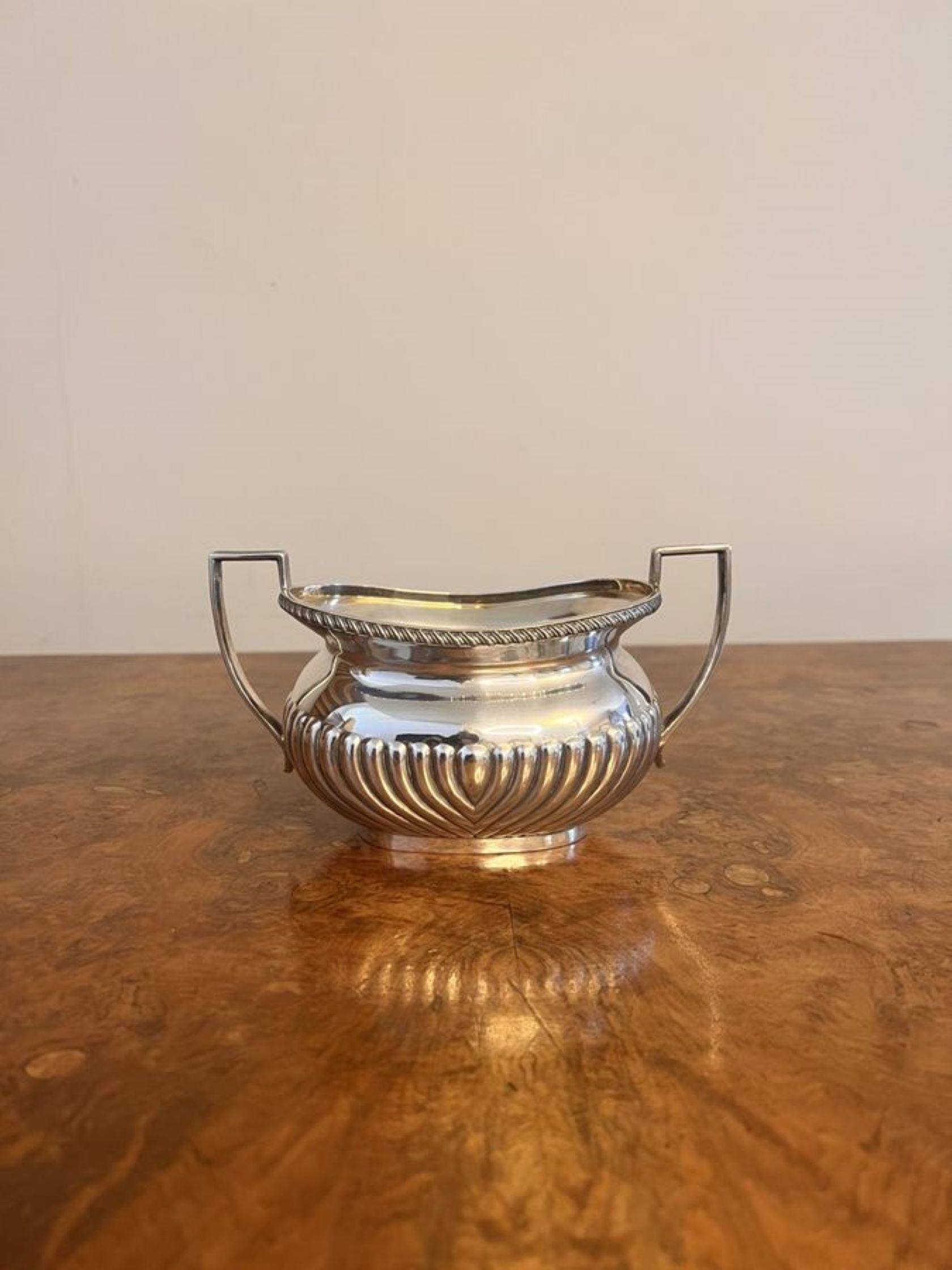 20th Century Wonderful quality antique Edwardian three piece tea set For Sale