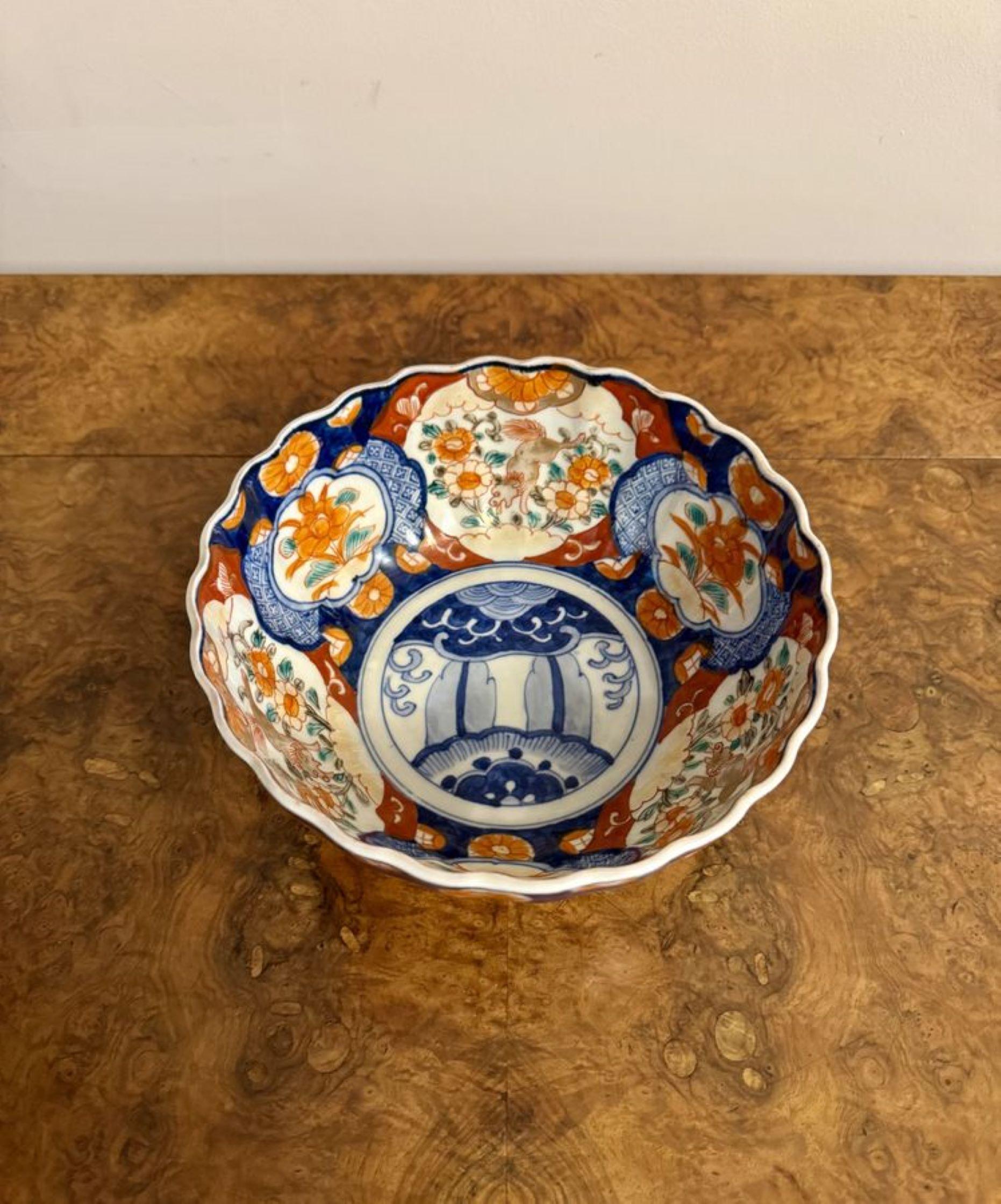 Cuenco imari japonés antiguo de magnífica calidad en Bueno estado para la venta en Ipswich, GB