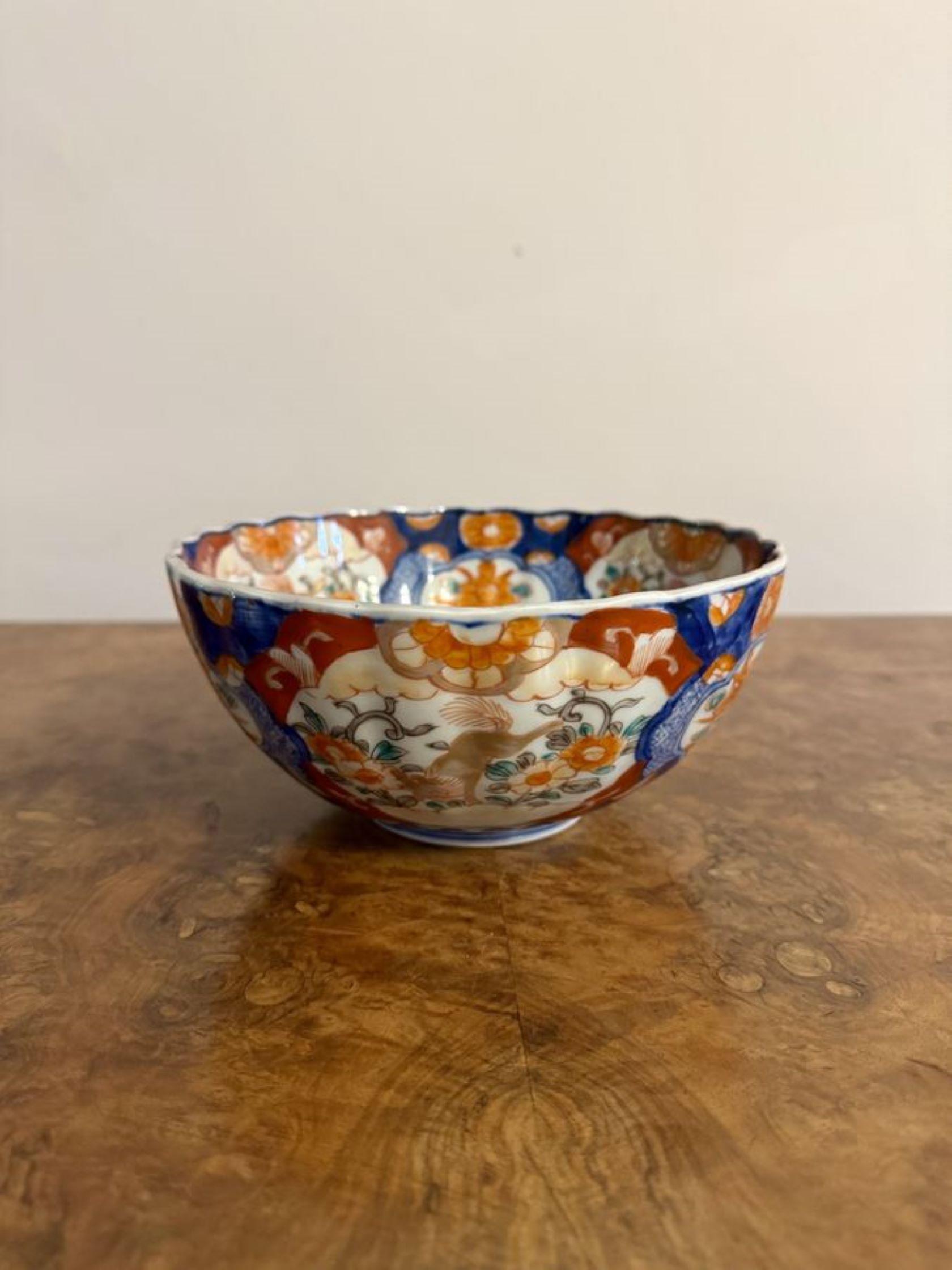Cuenco imari japonés antiguo de magnífica calidad en venta 2