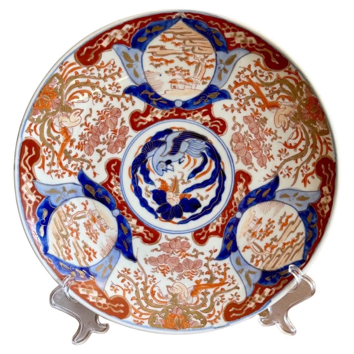 Splendido piatto imari giapponese antico di qualità
