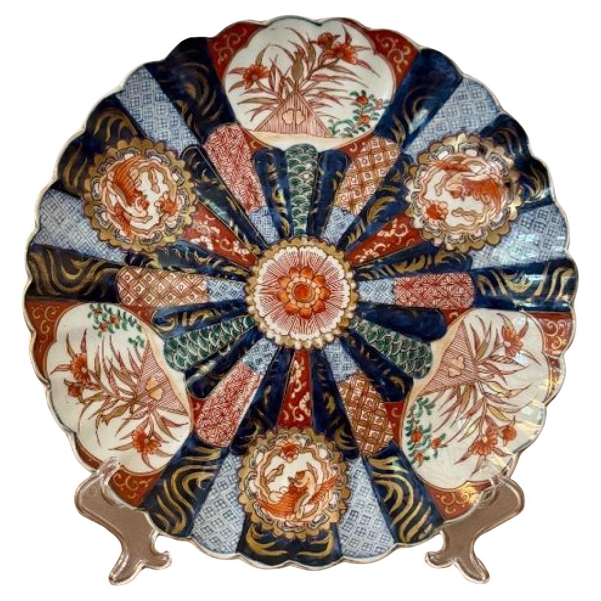 Splendido piatto imari giapponese antico di qualità