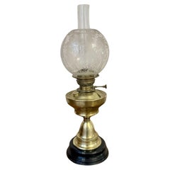 Wonderful quality Antique Victorian brass oil lamp