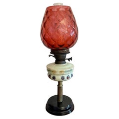 Wonderful quality antique Victorian oil lamp