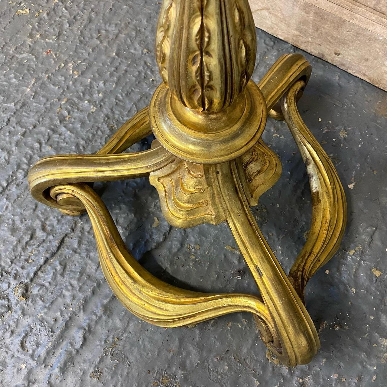 Wonderful Quality French Brass Standard Lamp For Sale 4