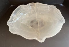 Wonderful Quartz Rock Crystal Free Form Natural Organic Large Centerpiece Bowl