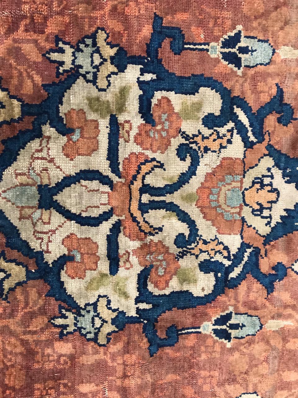 19th Century Bobyrug’s Wonderful Rare Antique Silk Tabriz Prayer Rug For Sale