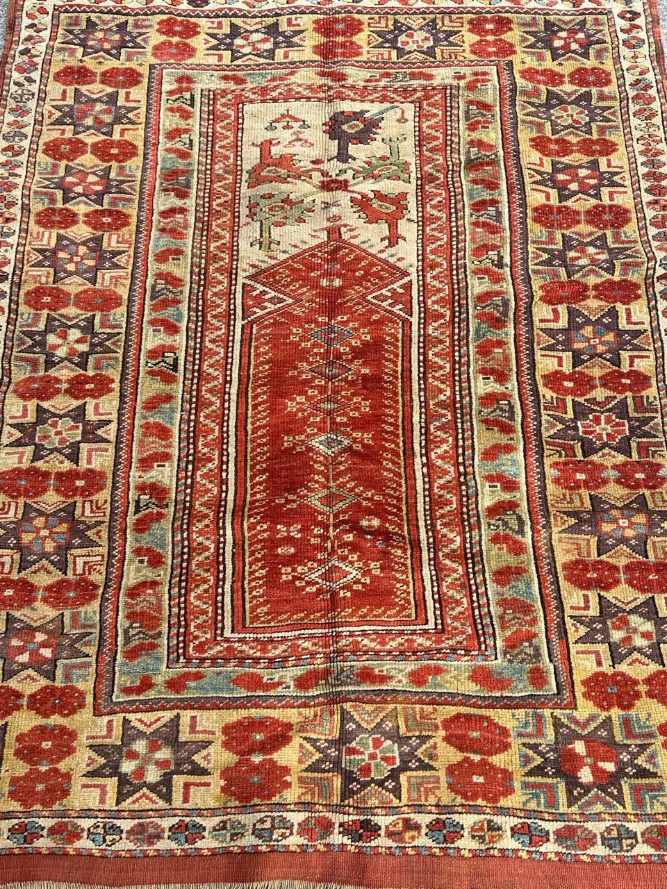 Wonderful rare antique Turkish Anatolian rug For Sale 7