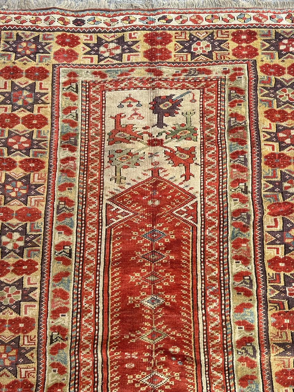 Wonderful rare antique Turkish Anatolian rug For Sale 8