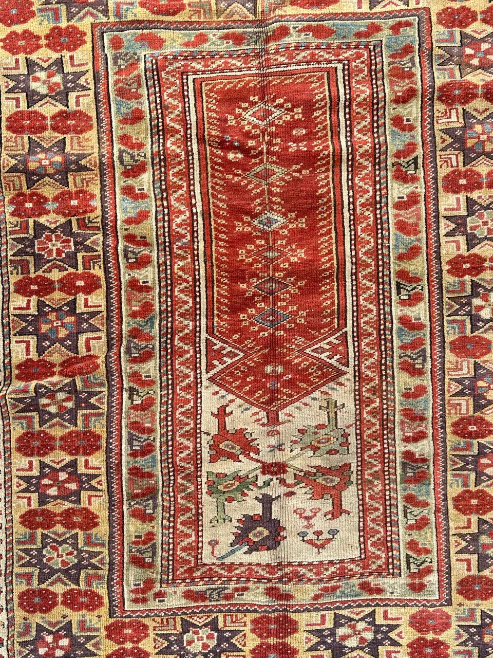 Wonderful rare antique Turkish Anatolian rug For Sale 11