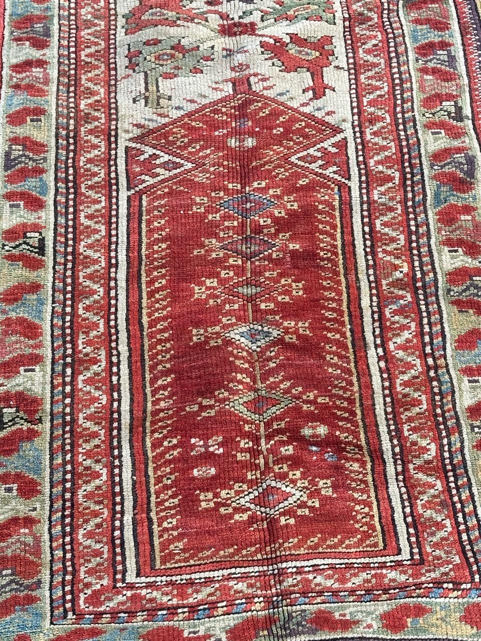 Hand-Knotted Wonderful rare antique Turkish Anatolian rug For Sale