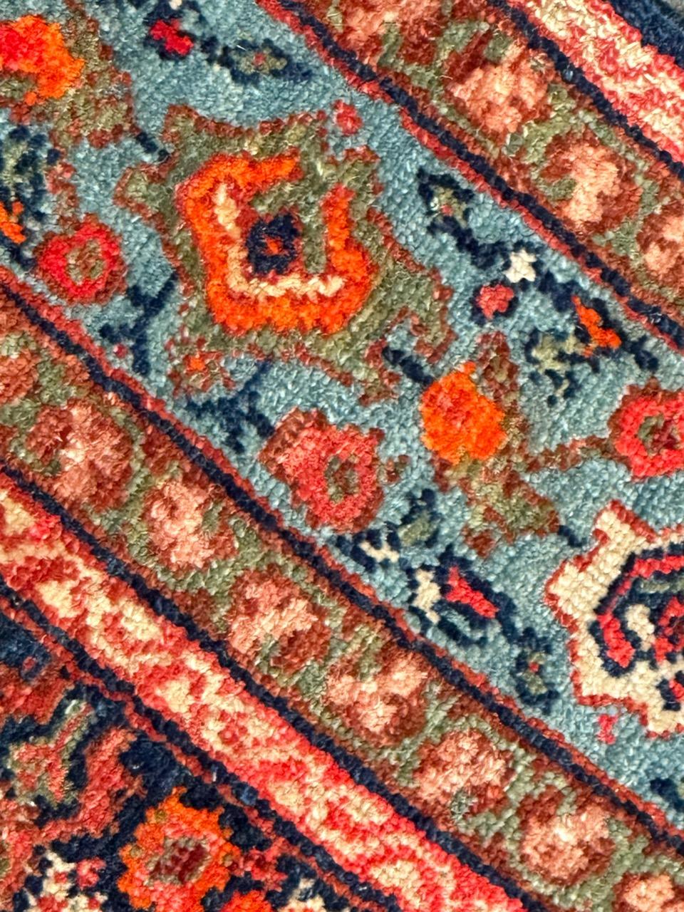 Maravillosa y rara alfombra antigua malayer Farahan en venta 7
