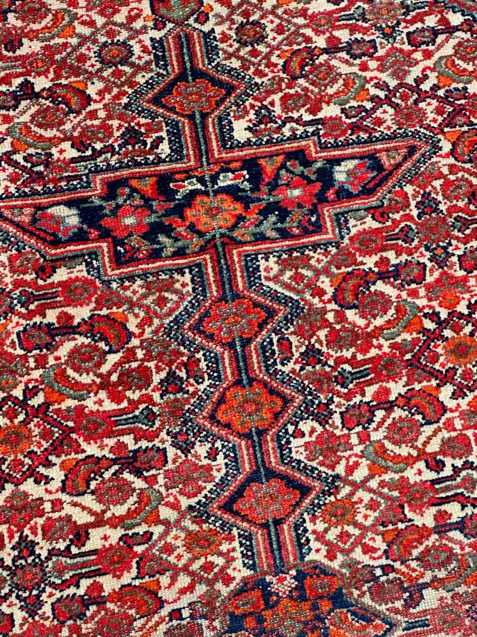 Maravillosa y rara alfombra antigua malayer Farahan en venta 9