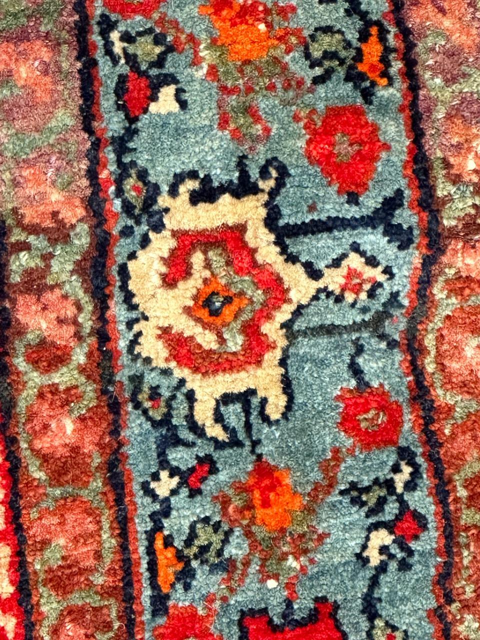 Maravillosa y rara alfombra antigua malayer Farahan en venta 12