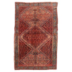 Wonderful rare fine Antique malayer Farahan rug