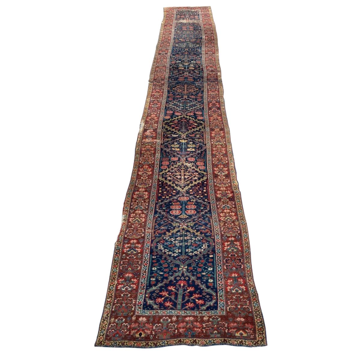 Wonderful Rare Mid 19th Century North Western Tribal Runner For Sale