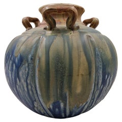 Very Rare Run Glaze Flower Vase, Collector's Item, 1920s, Art Deco, France