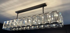 Wonderful Restoration Hardware Harlow Large Rectangular Crystal Iron Chandelier