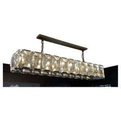Wonderful Restoration Hardware Harlow Large Rectangular Crystal Iron Chandelier