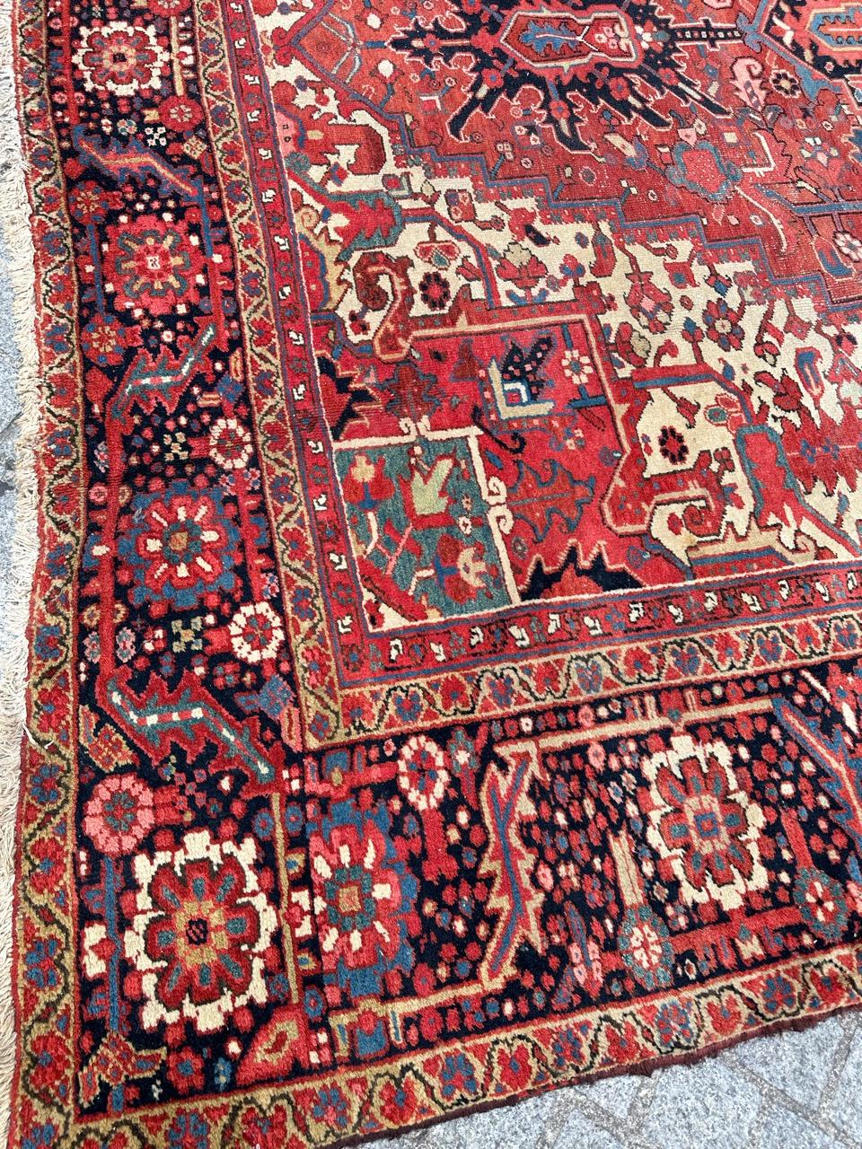 Heriz Serapi Bobyrug’s Wonderful room size antique Heriz style rug  For Sale