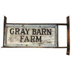 Wonderful Rustic Country Two Sided Farm Sign