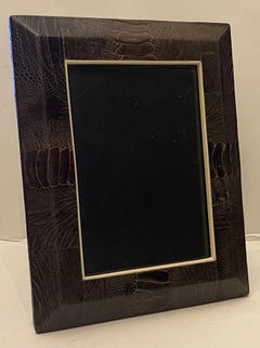 Wonderful R&Y Augousti Crocodile Bone Picture Frame