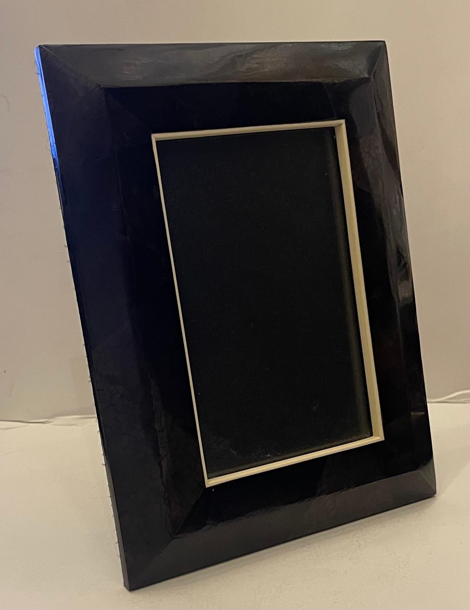 A Wonderful R&Y Augousti Shark Skin & Bone Picture Frame 