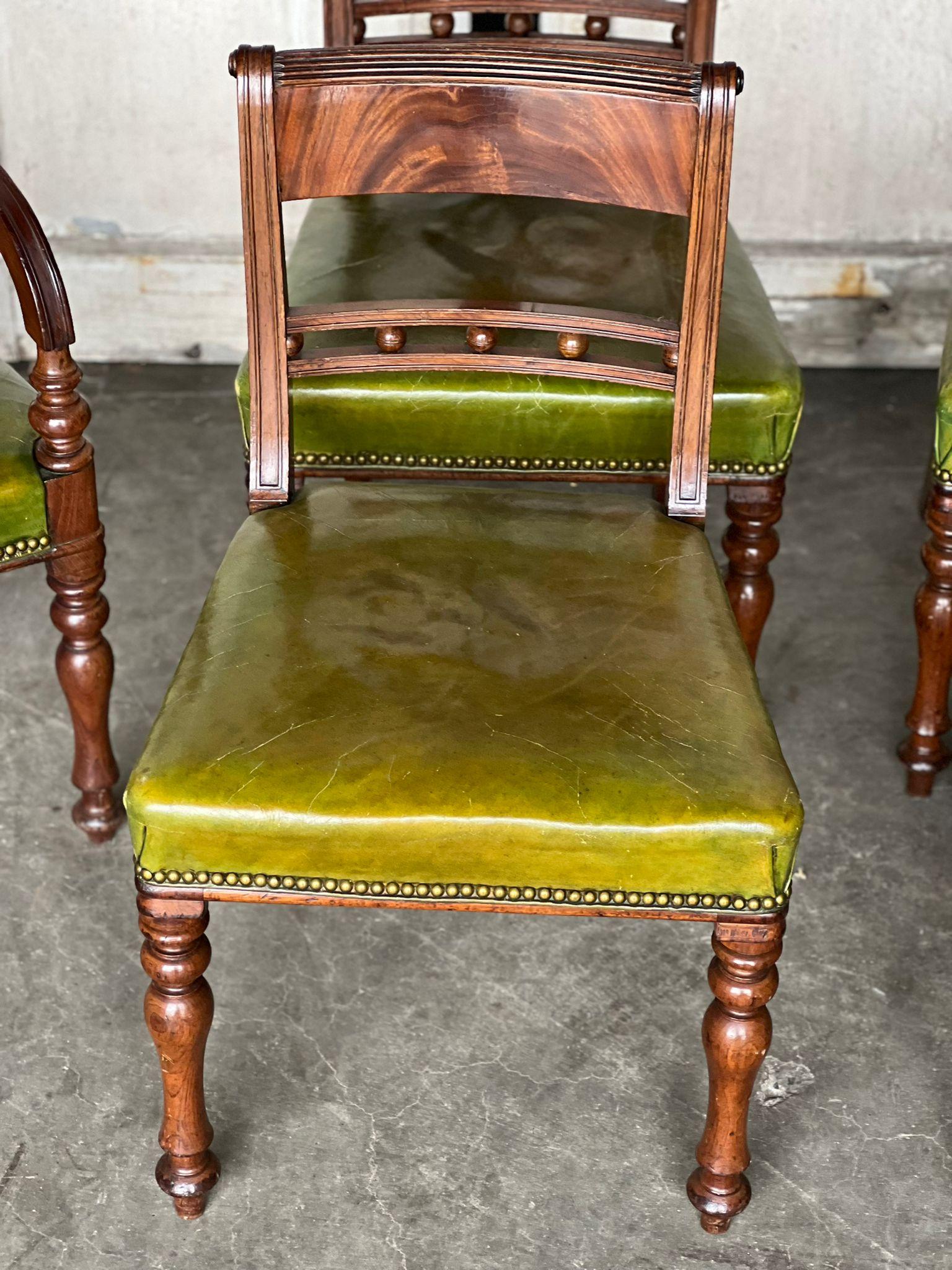 Wonderful Set 8 19th Century Dining Chairs 1