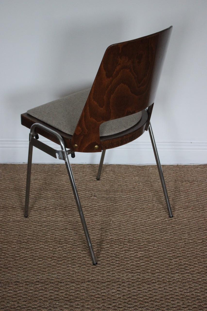 Chrome Wonderful Set of 12 Mid-20th Century Dining Chairs For Sale