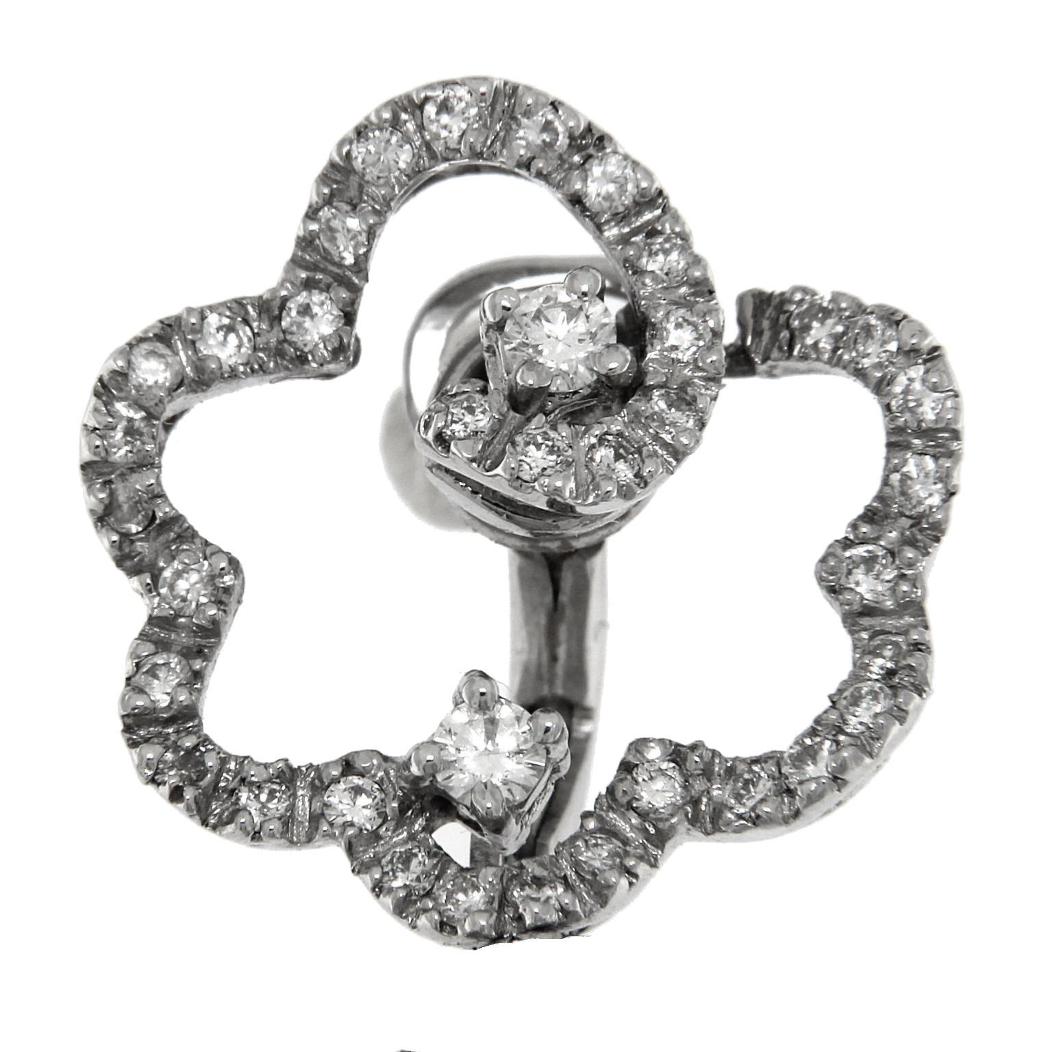 Set aus Halskette, Armband und Ohrringen, Bandhu Kollektion, weißer Diamant im Angebot 7