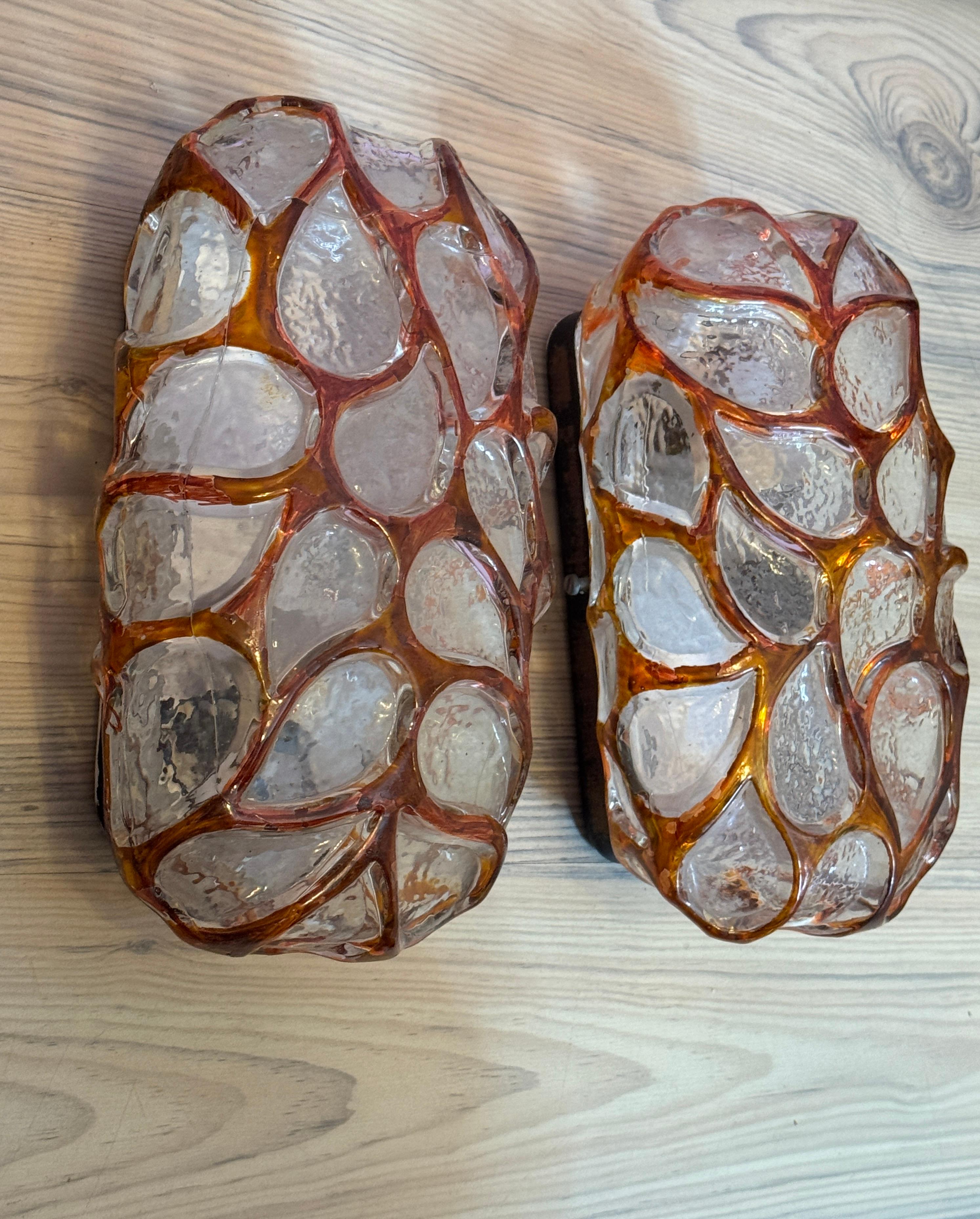 Merveilleux ensemble de trois appliques décoratives en peau d'animal Glashütte Limburg, Allemagne en vente 9