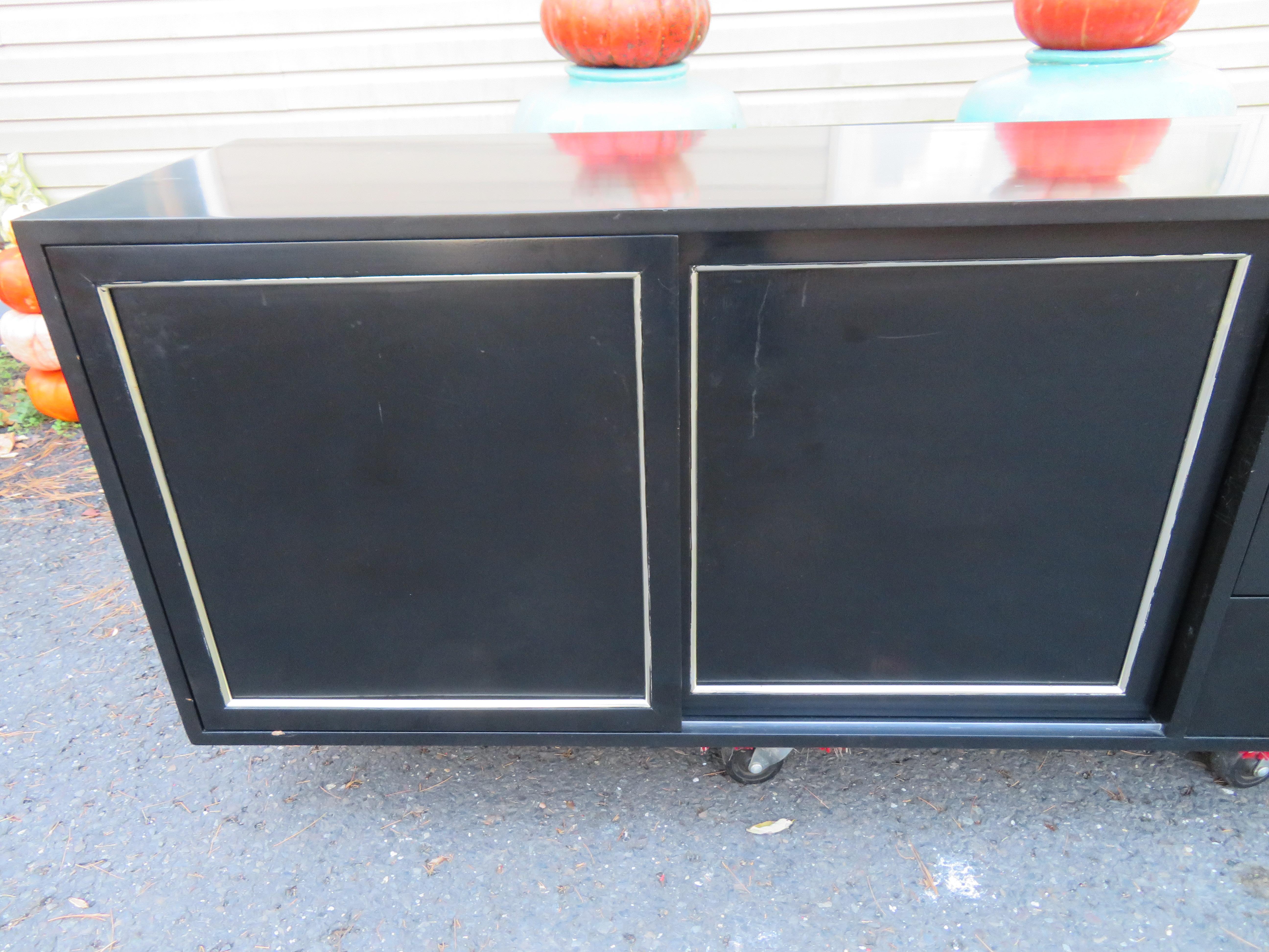 American Wonderful Signed Harvey Probber Wall Mounted Credenza Mid-Century Modern For Sale
