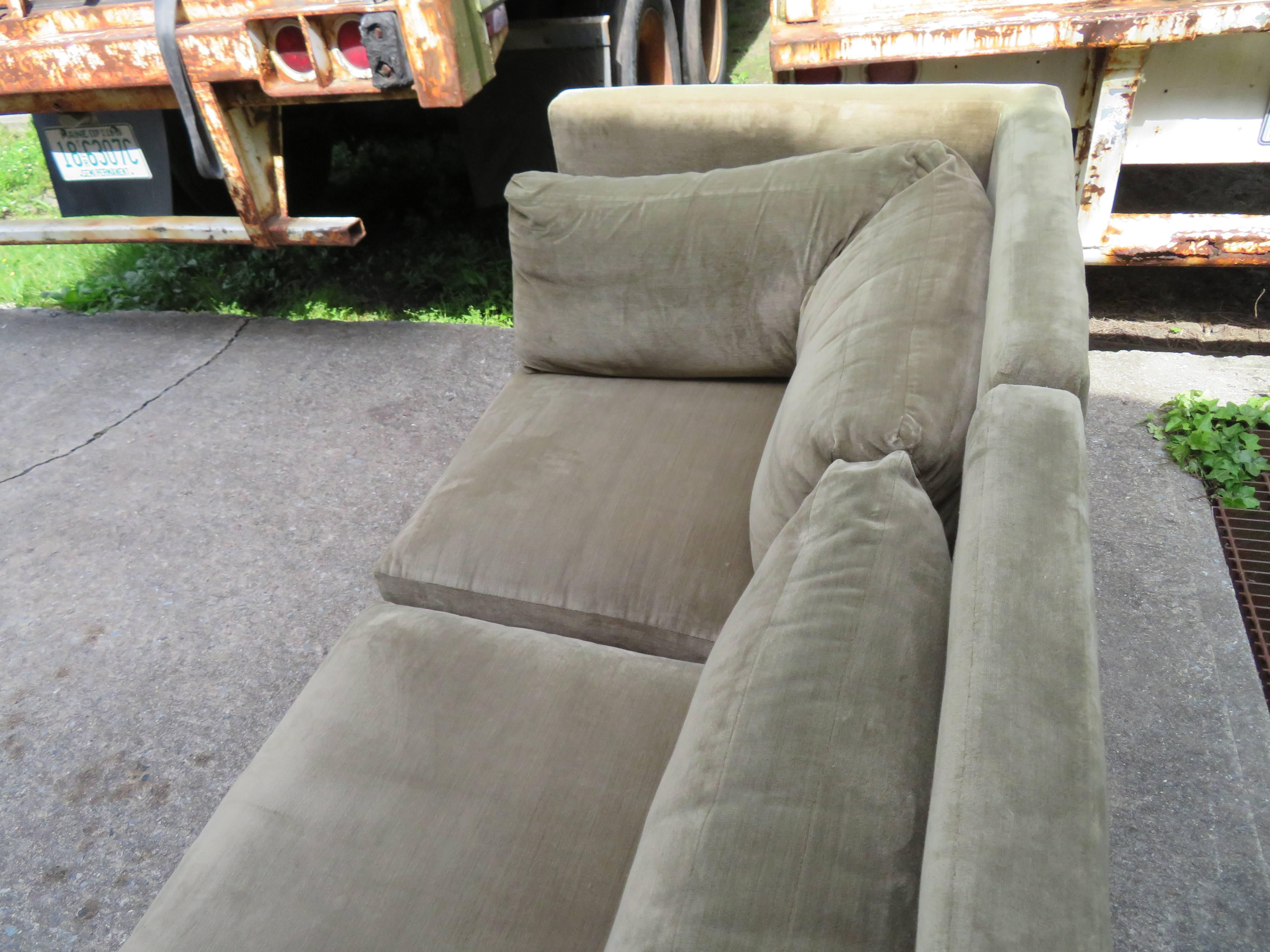 Late 20th Century Wonderful Signed Milo Baughman Six-Piece Sectional Sofa Mid-Century Modern