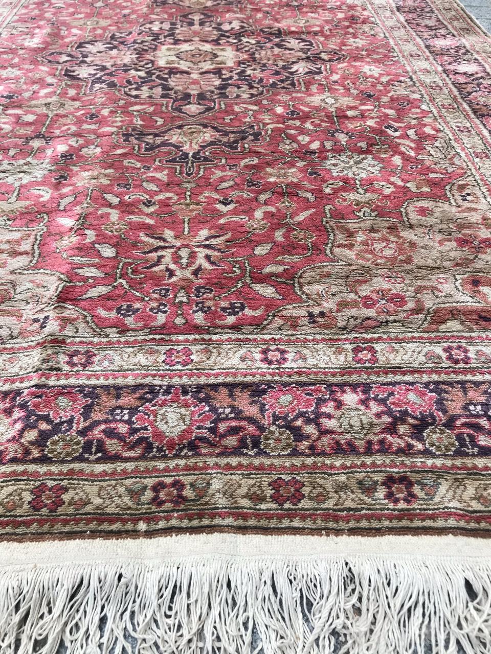 Magnifique tapis de Turquie Kayseri en soie en vente 5