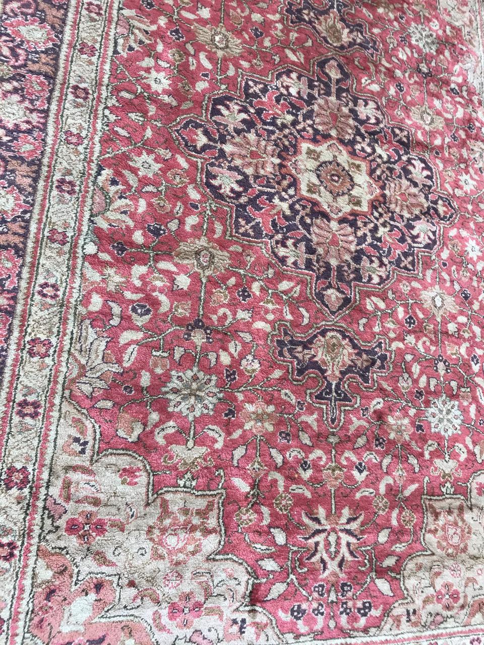 Magnifique tapis de Turquie Kayseri en soie en vente 12