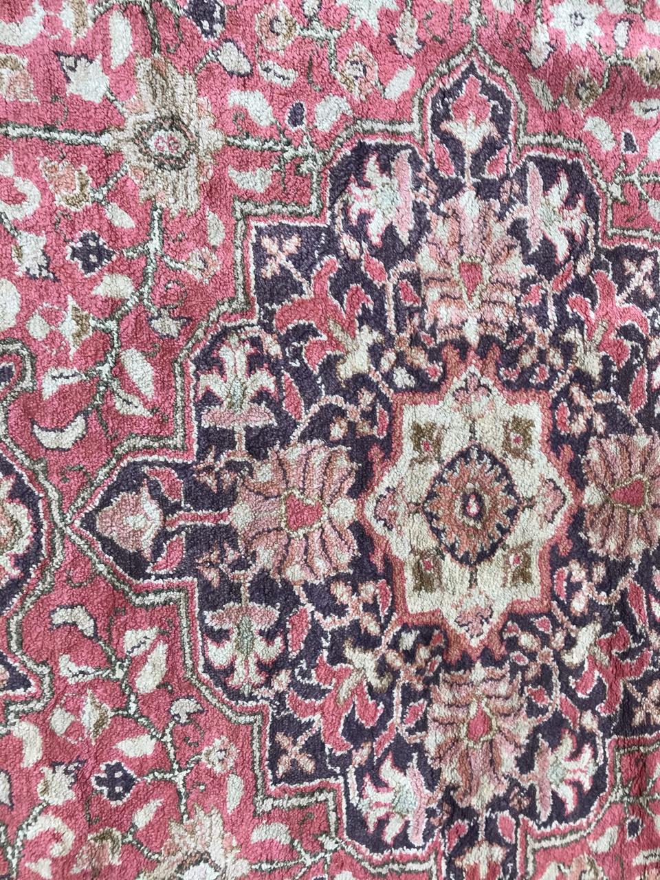 Noué à la main Magnifique tapis de Turquie Kayseri en soie en vente
