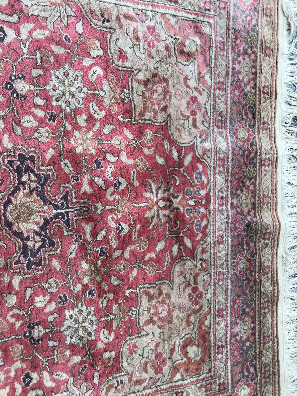 20ième siècle Magnifique tapis de Turquie Kayseri en soie en vente