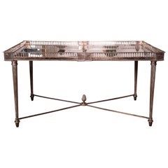 Wonderful Silver Mirrored Top Coffee Table