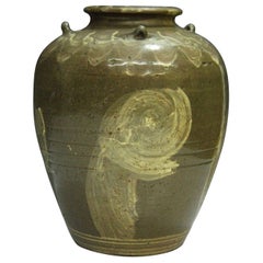 Wonderful "Sleeve Dancer" Glazed Vessel from Korea