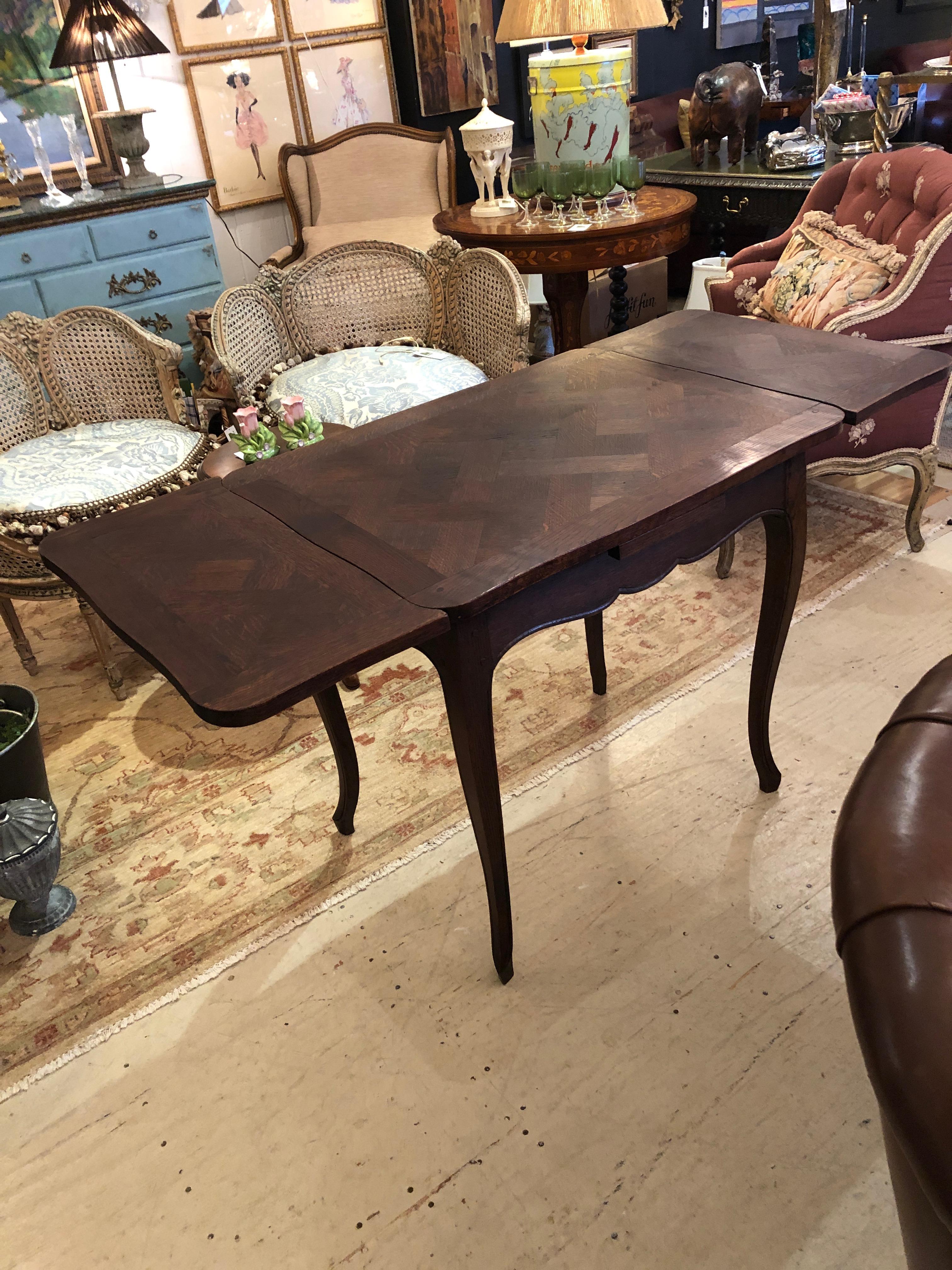 19th Century Wonderful Small Marquetry Walnut Refractory Table