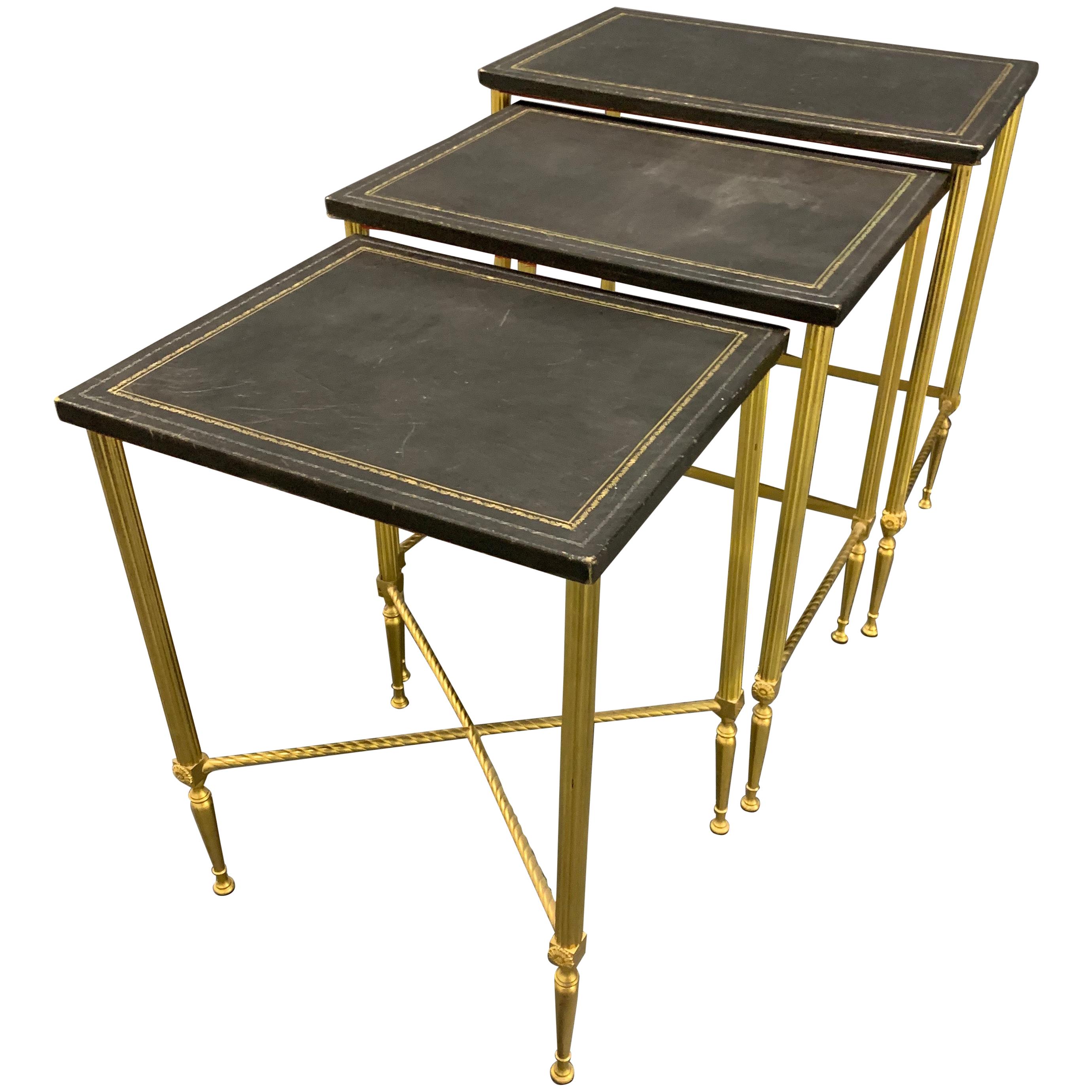 Wonderful "Soleil" Nesting Tables by Maison Charles