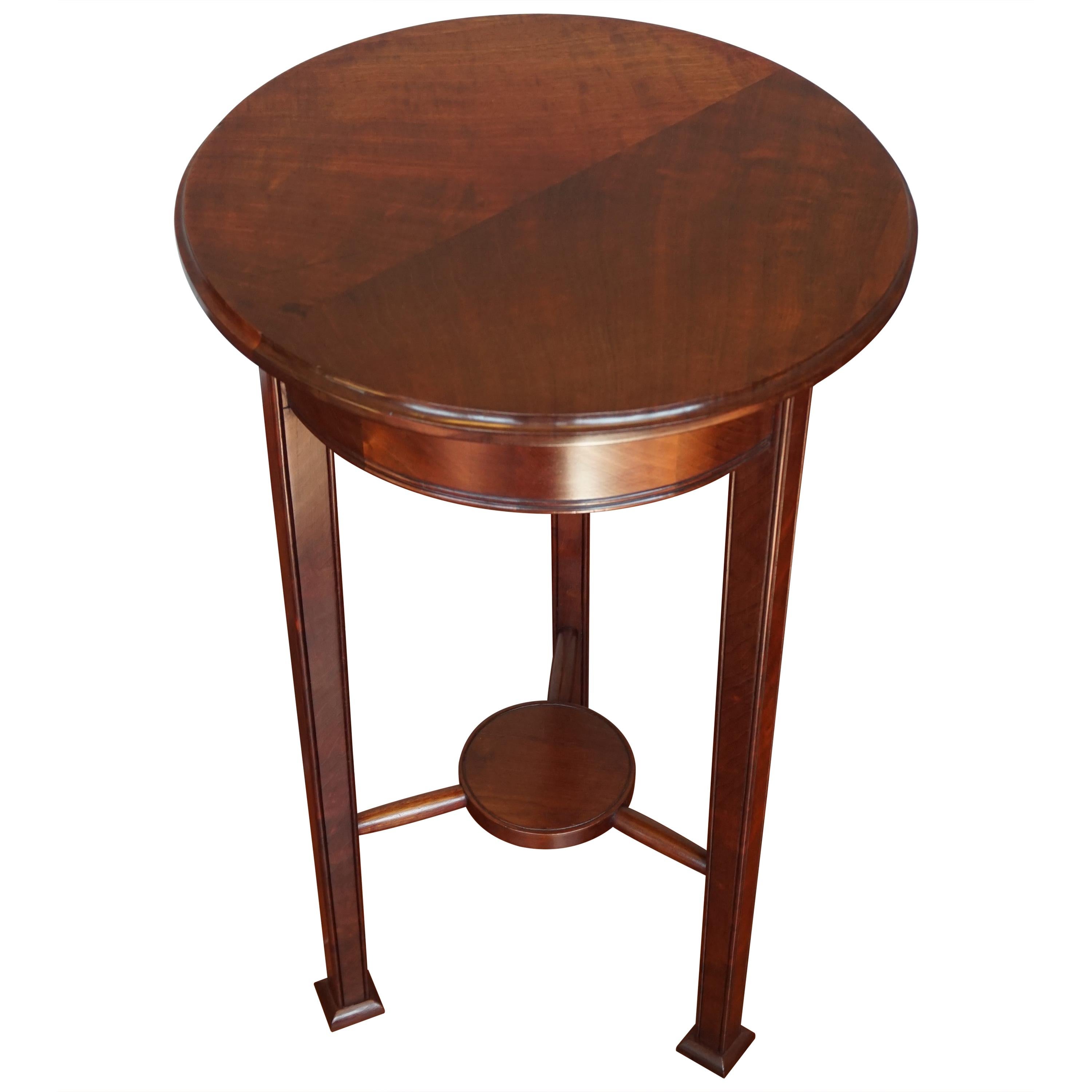 Wonderful Solid Mahogany Art Deco Pedestal Table and Sculpture Stand circa 1920