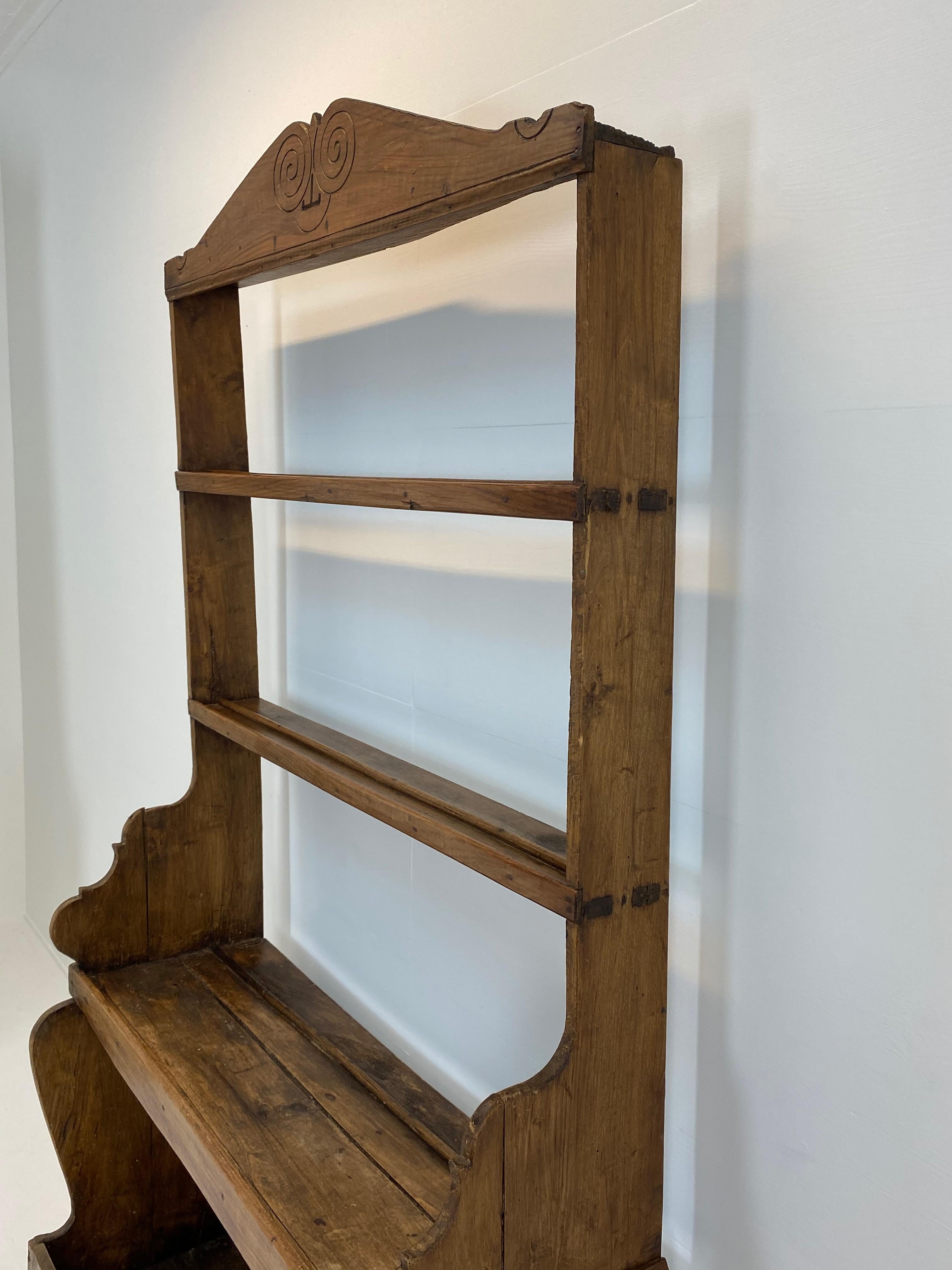 Wonderful Spanish Plate Rack Cupboard, 19th Century 10