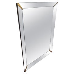 Wonderful Springer Mid Century Modern Art Deco Shadow Box Mirror Brass Corners