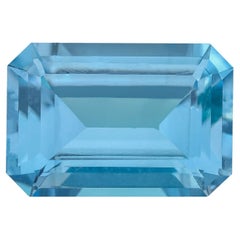 Merveilleuse topaze bleue suisse de 12,69 carats, pierre précieuse, topaze et topaze