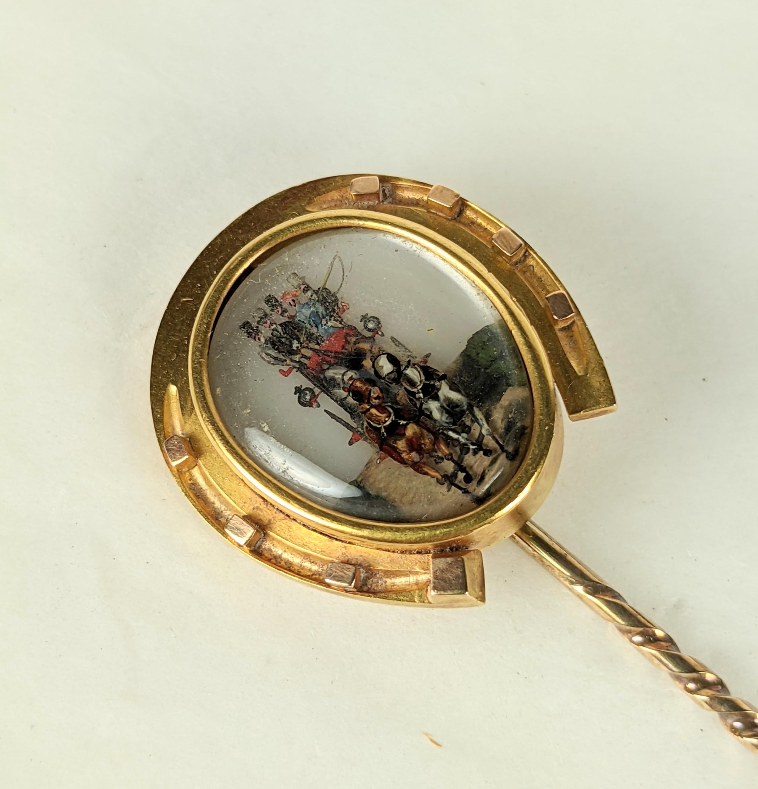 Wonderful Tiffany Reverse Crystal Victorian Stickpin For Sale 6