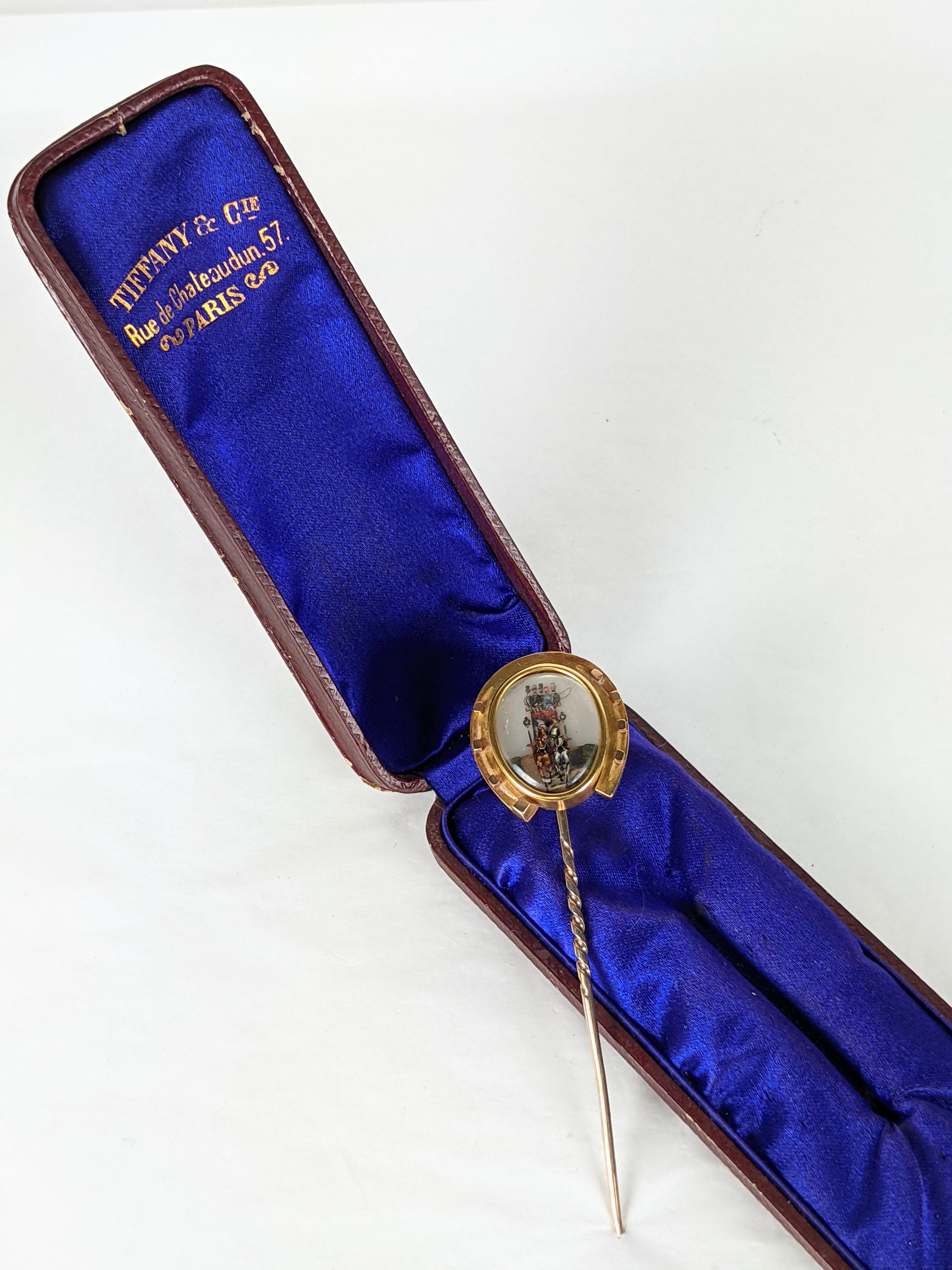 Wonderful Tiffany Reverse Crystal Victorian Stickpin For Sale 8