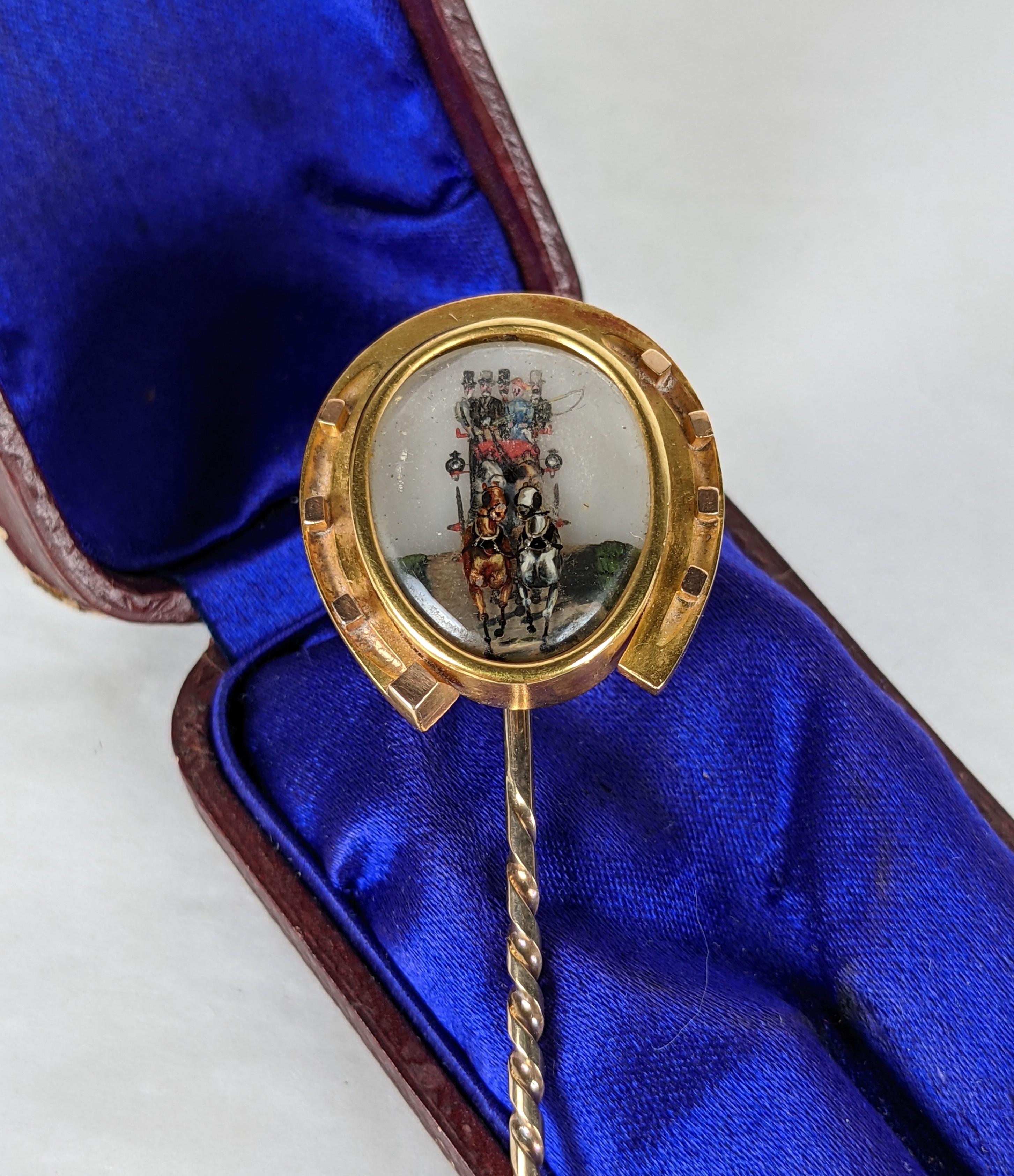 Wonderful Tiffany Reverse Crystal Victorian Stickpin For Sale 9