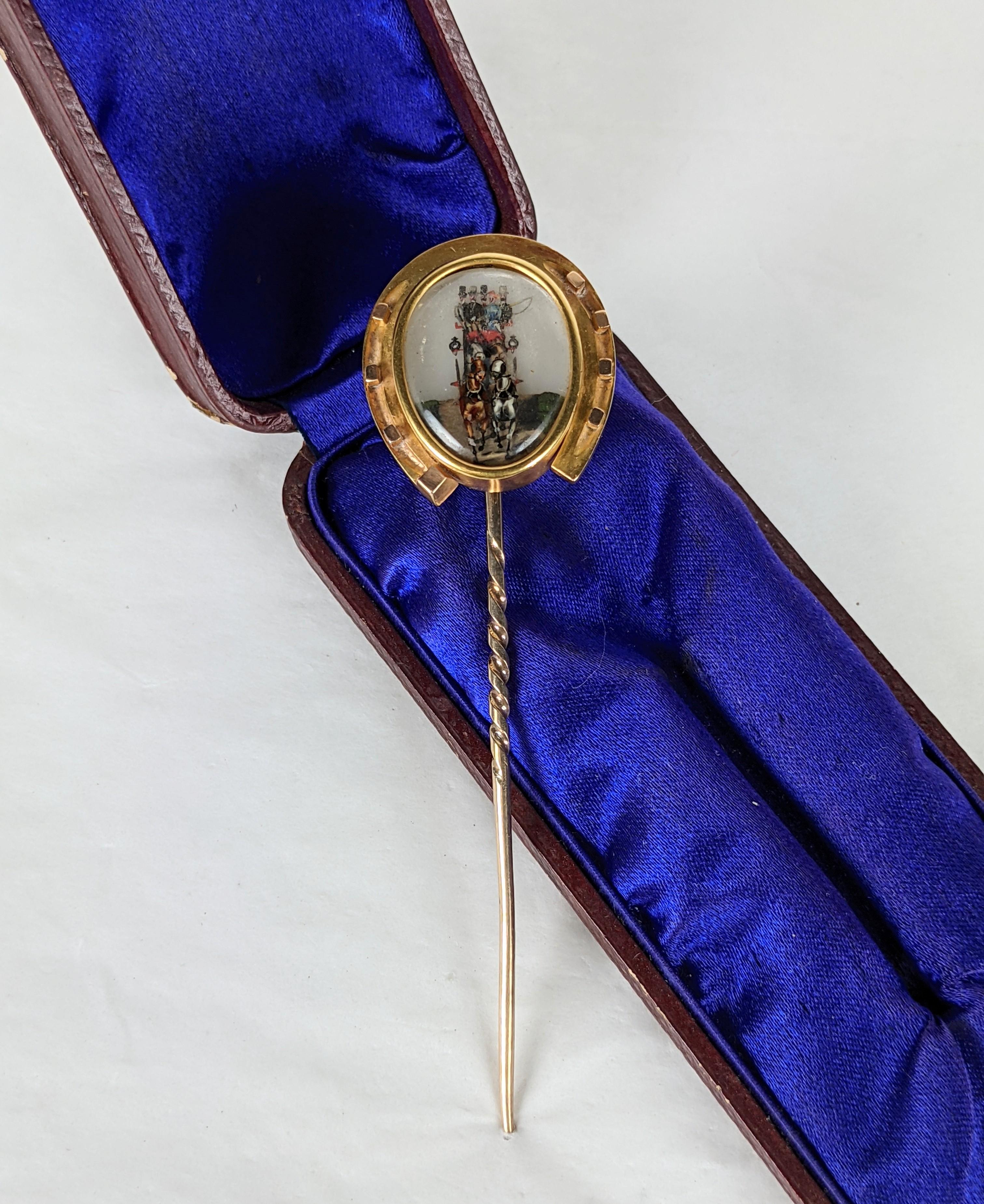 Wonderful Tiffany Reverse Crystal Victorian Stickpin For Sale 10