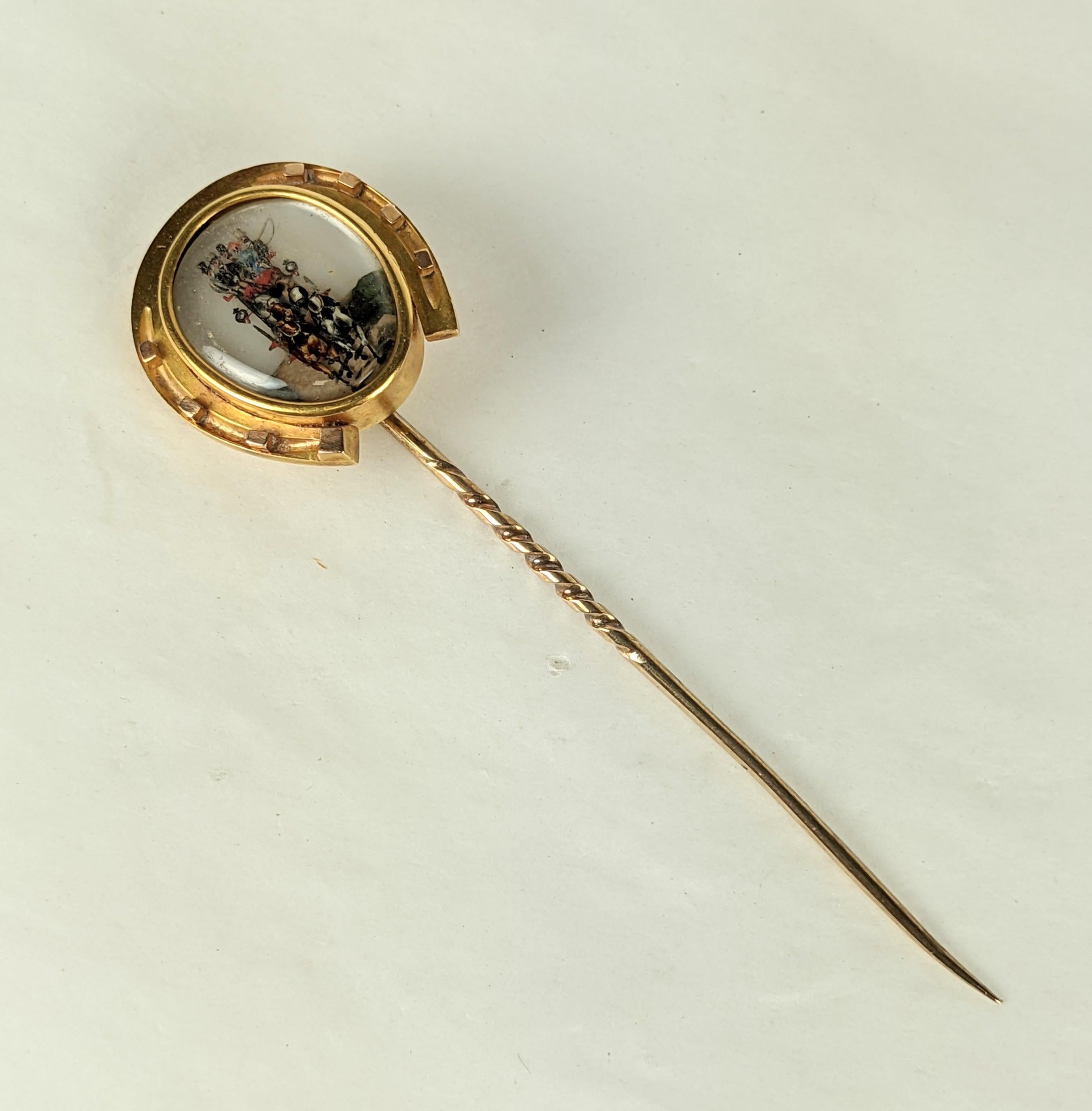 Wonderful Tiffany Reverse Crystal Victorian Stickpin In Excellent Condition For Sale In Riverdale, NY
